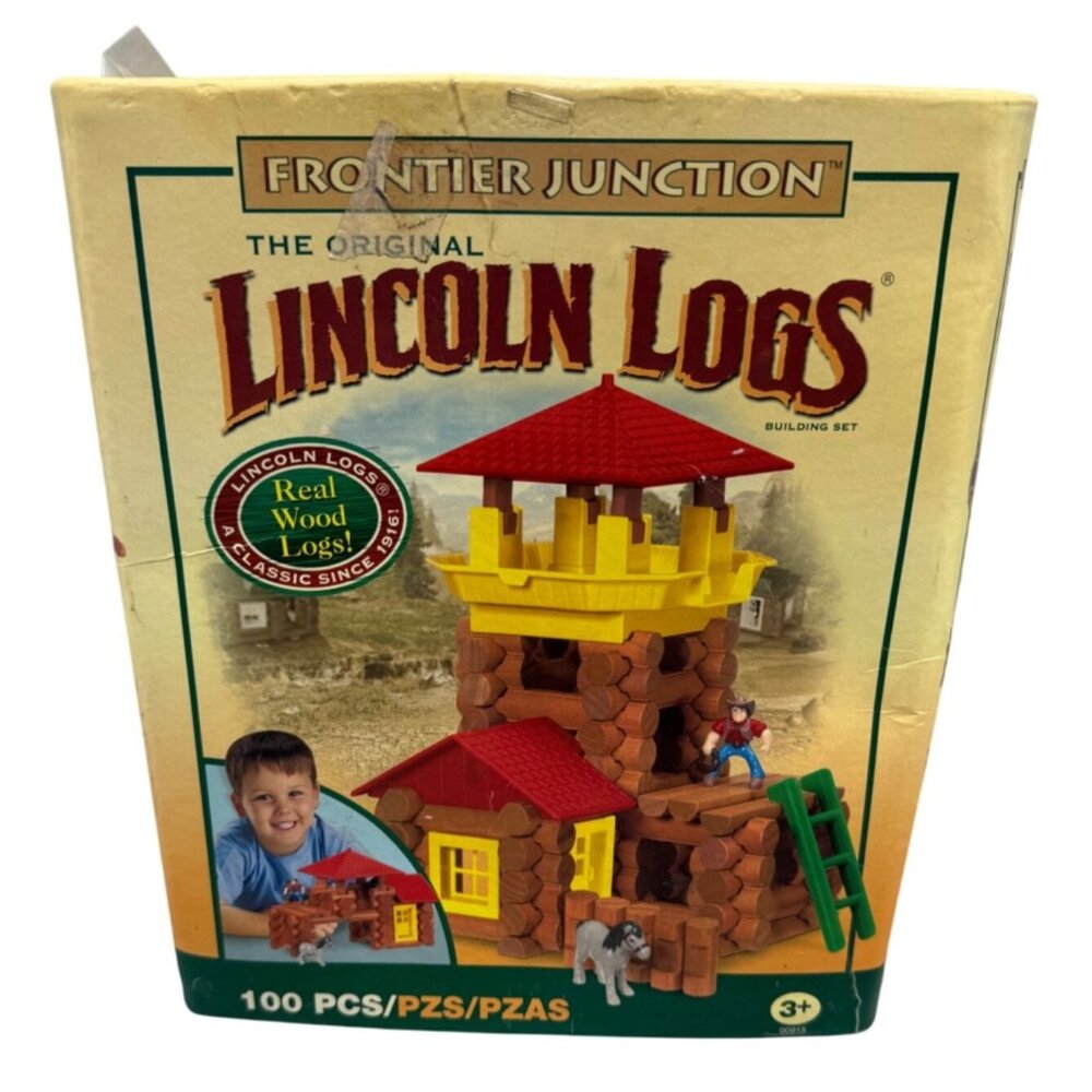 Lincoln Logs Frontier Junction Building Set Missing Pieces READ